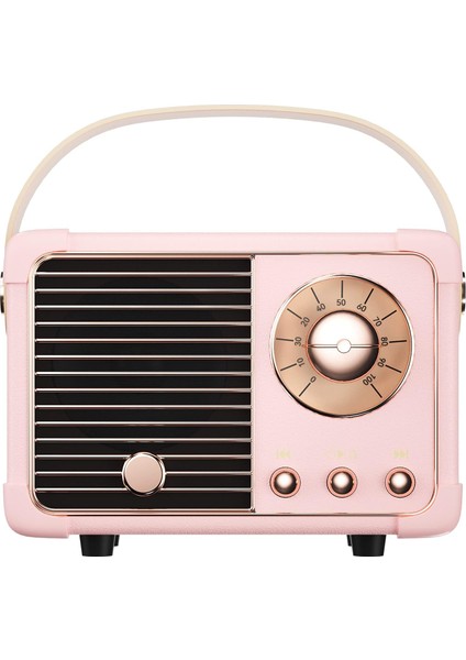 Retro Bluetooth Hoparlör, Stereo Sesli Kablosuz Vintage Küçük Hoparlör, Ahizesiz Arama, 400MA Pil, Tf Kartı, Aux Hattı, Ios Android Akıllı Telefon Için Su Geçirmez Ev Ofis Hediye F (Yurt Dışından)