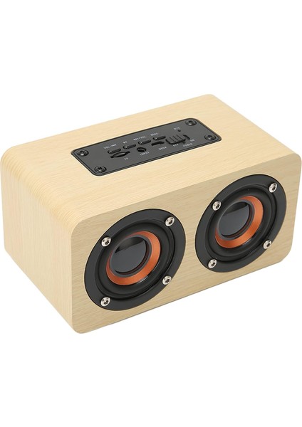 Klasik Kablosuz Hoparlör, Taşınabilir Bluetooth Hoparlör Ahşap Damarlı Güçlü Ses Dahili Mikrofon Bilgisayar Için Projektör Için Derin Bas (Sarı Ahşap Damarlı (Ihracat)) (Yurt Dışından)