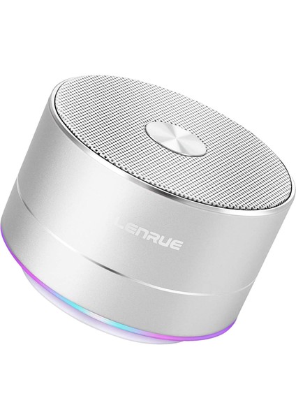 Dahili Mikrofon, Ahizesiz Arama, Aux Hattı, iPhone Ipad Android Akıllı Telefon Için Tf Kartı ve Daha Fazlasına Sahip Taşınabilir Kablosuz Bluetooth Hoparlör ¡ (Gümüş) (Yurt Dışından)