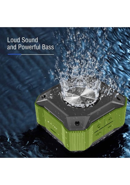 Yeni Yükseltilmiş 5W Ipx7 Su Geçirmez Bluetooth Hoparlör Taşınabilir Titreşimli Kablosuz Hoparlör Yüksek Stereo Ses, Tws Stereo Eşleştirme, 12 Saat, Bluetooth 5.0, Dış Mekanlar Içi (Yurt Dışından) modelleri