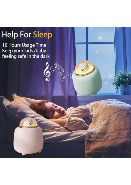 Çocuklar Için Sevimli Bluetooth Hoparlör Gece Lambası, Yatak Odası Için Ayarlanabilir Çift Gece Lambası ile Ayı Kablosuz Hoparlör, Çocuklar Için Kawaii Odası Dekoru Doğum Günü Hedi (Yurt Dışından) fiyatları