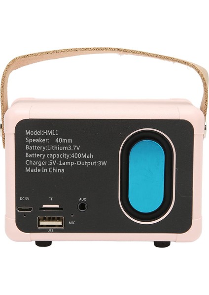 Vintage Hoparlör, Oda Dekoru Için Retro Bluetooth Hoparlör Uzun Pil Ömrü (Pembe) (Yurt Dışından) fırsatları