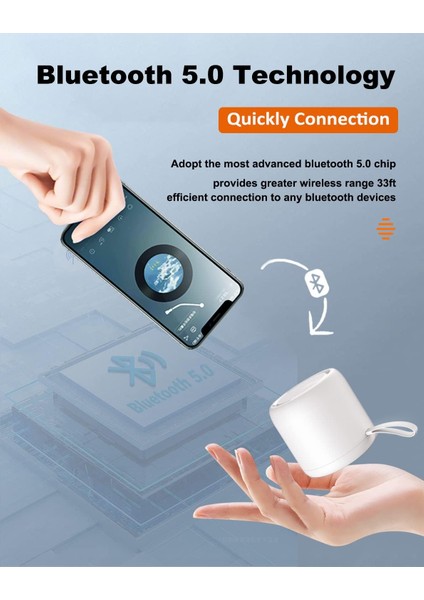 Taşınabilir Bluetooth Hoparlörler, Hd Ses Özellikli Kablosuz Bluetooth Hoparlörler, Çift Eşleştirme Işlevi, 10 Saat Çalma Süresi, Ipx4 Su Geçirmez, Taşınabilir Tasarım, Duş Için Mi (Yurt Dışından) modelleri