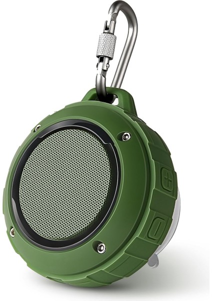 Dış Mekan Su Geçirmez Bluetooth Hoparlör, Subwoofer'lı Kablosuz Taşınabilir Mini Seyahat Hoparlörü, Gelişmiş Bas, Spor, Havuz, Plaj, Yürüyüş, Kamp Için Dahili Mikrofon (Yeşil) (Yurt Dışından)