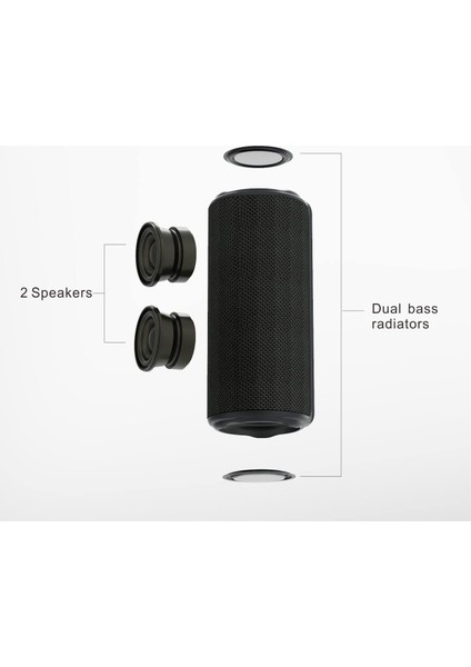 20W Hd Ses ve Bas Özellikli Taşınabilir Kablosuz Bluetooth Hoparlörler, Ipx7 Su Geçirmez, 18H Çalma Süresi, Rgb Renkli Işık, Ev, Dış Mekan, Seyahat, Parti Için Çift Eşleştirmeli Tw (Yurt Dışından) fiyatları