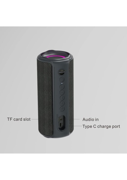 20W Hd Ses ve Bas Özellikli Taşınabilir Kablosuz Bluetooth Hoparlörler, Ipx7 Su Geçirmez, 18H Çalma Süresi, Rgb Renkli Işık, Ev, Dış Mekan, Seyahat, Parti Için Çift Eşleştirmeli Tw (Yurt Dışından) fırsatları