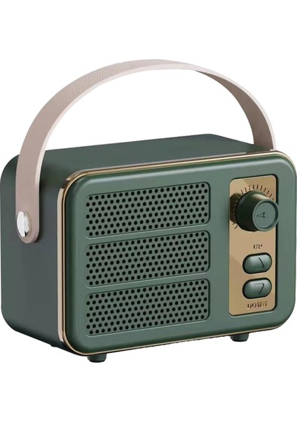 Retro Bluetooth Hoparlör, Yüksek Ses Seviyesine Sahip Vintage Taşınabilir Kablosuz Bluetooth Hoparlör Bluetooth 5.0 Desteği Tf Kartı U Disk Aux Eski Stil Yatak Odası Mutfak Ev Ofis (Yurt Dışından)
