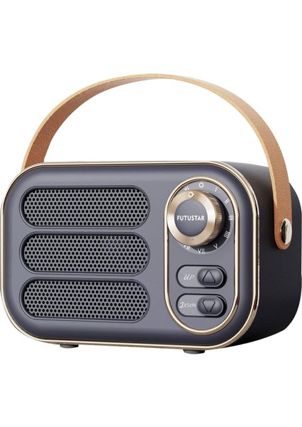 Retro Bluetooth Hoparlör, Yüksek Ses Seviyesine Sahip Vintage Taşınabilir Kablosuz Bluetooth Hoparlörler Bluetooth 5.0 Desteği Tf Kartı U Disk Aux Girişi Eski Stil Mutfak Yatak Oda (Yurt Dışından)