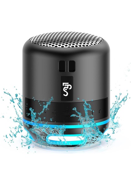 Küçük Bluetooth Hoparlörler Taşınabilir Kablosuz Hoparlör Mini Hoparlör, Tws Eşleştirme, Rgb Işıklar, 15H Çalma Süresi, Ev, Duş, Seyahat, Bisiklet Için Su Geçirmez Plaj Hoparlörü (Yurt Dışından)