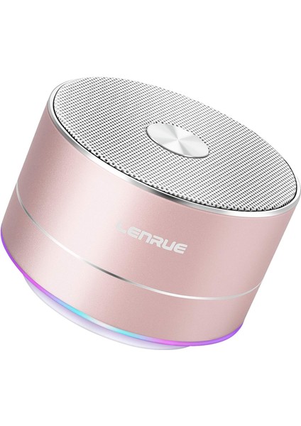 A2 Taşınabilir Kablosuz Bluetooth Hoparlör, Dahili Mikrofon, Ahizesiz Arama, Aux Hattı, Tf Kartı, Iphone, iPad Android Akıllı Telefon ve Daha Fazlası Için Hd Ses ve Bas (Rose Gold) (Yurt Dışından)