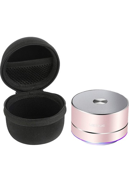 Taşınabilir Kablosuz Bluetooth Hoparlör, Dahili Mikrofon, Ahizesiz Arama, Aux Hattı, Tf Kartı, Iphone, iPad Android Akıllı Telefon ve Daha Fazlası Için Hd Ses ve Bas (Rose Gold-A) (Yurt Dışından)