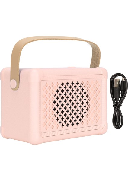 Retro Bluetooth Hoparlör, Vintage Kablosuz Hoparlör, Dış Mekan Mini Hoparlör, Masa Yatak Odası Ofis Partisi Için Hifi Bas Açık Hava Kawaii Aksesuarları (Pembe) (Yurt Dışından) fiyatları