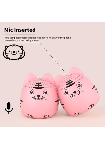 BTS0011A Sevimli Karikatür Hayvanlar Figürler Bluetooth Hoparlör, Taşınabilir Mini Kablosuz Bluetooth Hoparlör (Yurt Dışından)