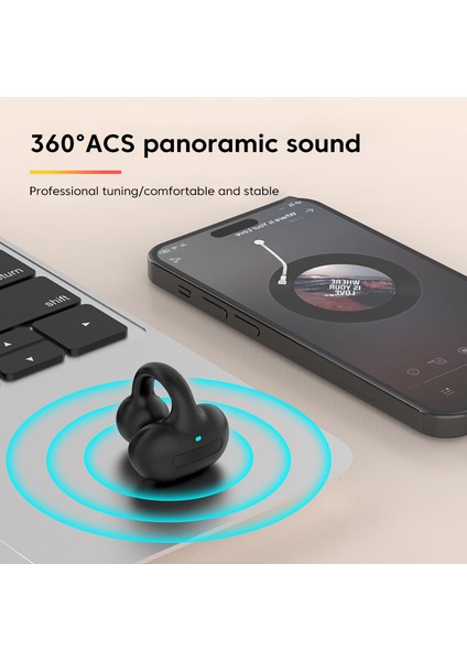 Olaf Tws Kulak Klipsi Kulaklıklar Kablosuz Bluetooth Kulaklık Mic ile Fone Bluetooth Kulaklık Spor Uzun Bekleme Kulakiçi Hiçbir Kulak Ağrısı (Yurt Dışından)