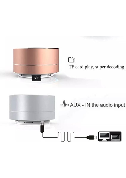 Iç Mekan Veya Dış Mekan Mini, Kablosuz, Taşınabilir, LED Işıklı Bluetooth Hoparlörler (Siyah) (Yurt Dışından) modelleri