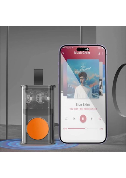 Şeffaf Kablosuz Bluetooth Hoparlör, Ayarlanabilir Renkli Işık Stereo Sesli Taşınabilir Bluetooth Hoparlör, Bluetooth 5.0, 4h Çalma Süresi, Parti Kampı Için Taşınabilir Kablosuz Hop (Yurt Dışından)
