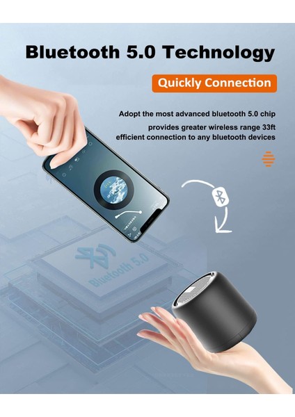 Taşınabilir Bluetooth Hoparlörler, Hd Ses Özellikli Kablosuz Bluetooth Hoparlörler, Çift Eşleştirme Işlevi, 10 Saat Çalma Süresi, Ipx4 Su Geçirmez, Taşınabilir Tasarım, Duş Için Mi (Yurt Dışından)