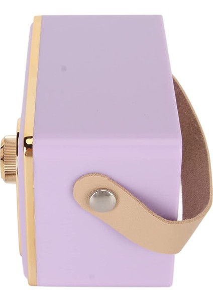 Şarj Edilebilir Eski Bluetooth Hoparlör, Retro Bluetooth 5.0 Hoparlör, Mini Bluetooth Hoparlör Hafıza Kartı Aux USB Kamp Partisi Hediyesi Için Şarj Edilebilir Mp3 Çalar (Mor) (Yurt Dışından)
