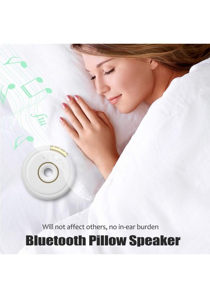 Kemik Iletimli Bluetooth Yastık Hoparlör Uyku Için Mini Taşınabilir Yastık Altında Hoparlör Yan Uyuyanlar Için Beyaz Gürültü Yastık Altı Bluetooth Kablosuz Hoparlör Yetişkin Çocukl (Yurt Dışından) fiyatları