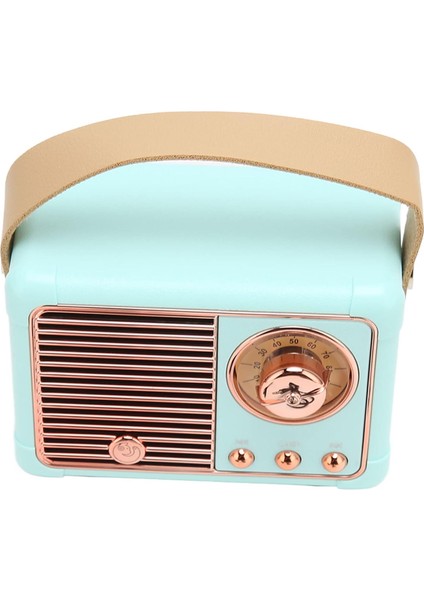 Vintage Hoparlör, Oda Dekoru Için Retro Bluetooth Hoparlör Uzun Pil Ömrü (Mavi) (Yurt Dışından)