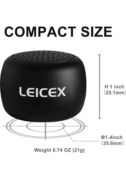 Mini Bluetooth Hoparlör, Küçük Taşınabilir Kablosuz Bluetooth 5.0 Hoparlörler, Küçük Hoparlör Dış Mekan Iç Mekanlar Için Mükemmel (Siyah) (Yurt Dışından) fiyatları