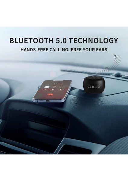 Mini Bluetooth Hoparlör, Küçük Taşınabilir Kablosuz Bluetooth 5.0 Hoparlörler, Küçük Hoparlör Dış Mekan Iç Mekanlar Için Mükemmel (Siyah) (Yurt Dışından) fırsatları