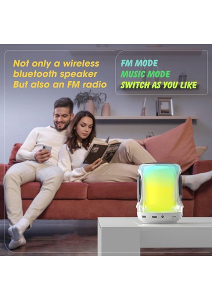 Bluetooth Hoparlörler, Rgb Işıklı Kablosuz Taşınabilir Hoparlör, Yüksek Stereo Ses, Çift Eşleştirme, Eller Serbest, 24 Saat Çalma Süresi, Destek Tf Kartı/aux/fm Radyo, Ev, Parti, H (Yurt Dışından) indirimleri