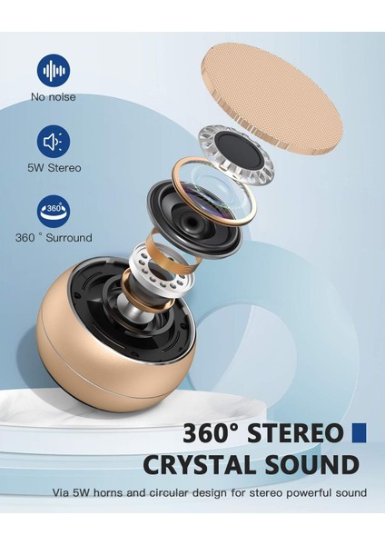 Bas Tws'li Taşınabilir Bluetooth Kablosuz Hoparlör, Mikrofonlu Bulti, 15 Saat Çalma Süresi Küçük Hoparlör, Doğum Günü Hediyeleri, Anneler Günü, Yıldönümü, Anne, Arkadaş, Kadın, Kad (Yurt Dışından) fiyatları