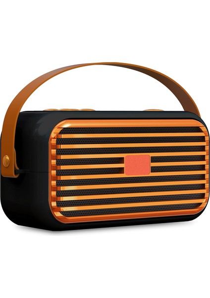 Retro Bluetooth Hoparlör, Çift Hoparlörlü Klasik Hoparlör, Stereo Yüksek Ses, Bluetooth 5.0 Kablosuz Bağlantı, Tf Kartı, Mutfak Yatak Odası Ofis Dış Mekan Için Aramaları Yanıtlama, (Yurt Dışından)