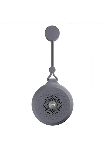 Mist Bluetooth Duş Hoparlörü - Asmak Için Emme Tutamaklı Ipx4 Sıçramaya Dayanıklı Kablosuz Hoparlör - Dahili Mikrofonlu ve Dokunmatik Kontrollü Duş Hoparlörü (Gri) (Yurt Dışından)