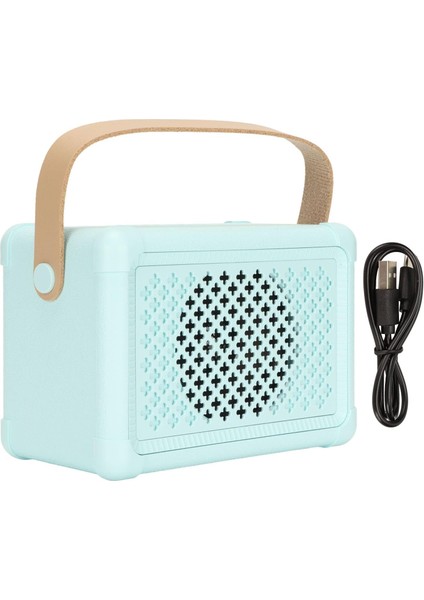 Retro Bluetooth Hoparlör, Eski Kablosuz Hoparlör, Dış Mekan Mini Hoparlör, Masa Yatak Odası Ofis Partisi Için Hifi Bas Açık Hava Kawaii Aksesuarları (Mavi) (Yurt Dışından) fiyatları