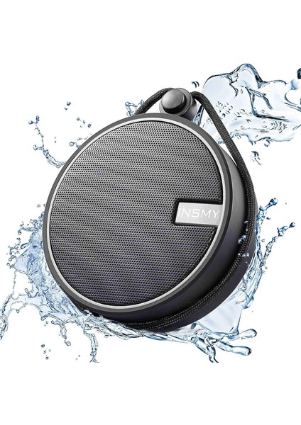 C12 Ipx7 Su Geçirmez Duş Bluetooth Hoparlörü, Hd Sesli Taşınabilir Kablosuz Dış Mekan Hoparlörü, Destek Tf Kartı, Ev Için Vantuz, Havuz, Plaj, Tekne Gezisi, Doğa Yürüyüşü 12 Saat Ç (Yurt Dışından)