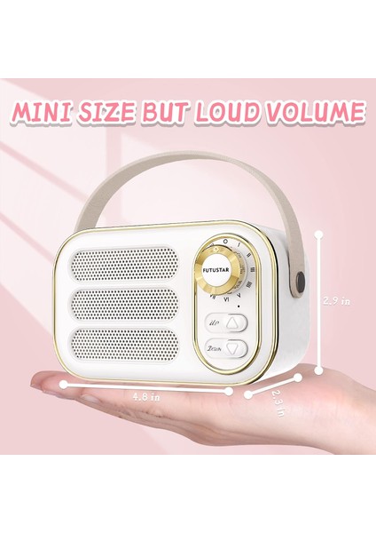 Vintage Bluetooth Hoparlör, Retro Ev Dekorasyonu, Küçük Kablosuz Bluetooth Hoparlör, Sevimli Eski Moda Stil Mutfak Masası Yatak Odası Ofis Partisi Ev, Arkadaş Için Hediye Için Vint (Yurt Dışından) fırsatları