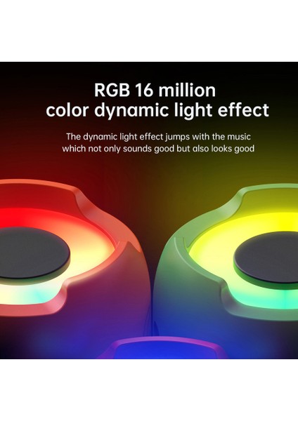 2 In 1 Kablosuz Kulaklık Tws Bluetooth Kulaklık Rgb Hoparlör Spor Mikrofonlu Kulaklık Stereo Müzik Kulakiçi Açık Hoparlörler (Yurt Dışından)