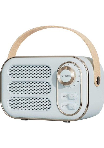 Retro Bluetooth Hoparlör, Yüksek Ses Seviyesine Sahip Vintage Taşınabilir Kablosuz Bluetooth Hoparlörler Bluetooth 5.0 Desteği Tf Kartı U Disk Aux Girişi Mutfak Yatak Odası Ev Ofis (Yurt Dışından)