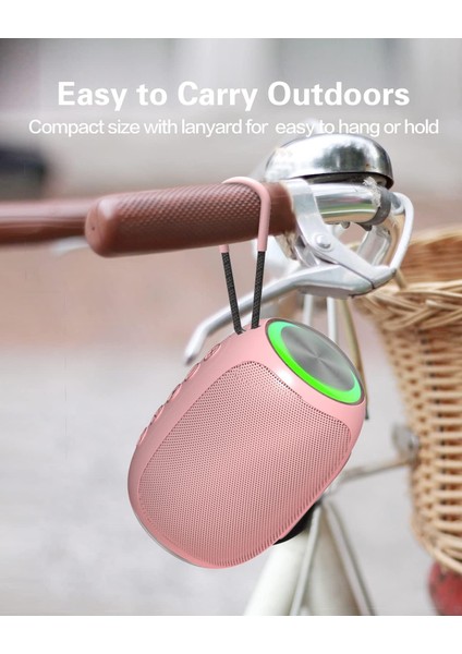 Bluetooth Hoparlörler, A66 Kablosuz Hoparlörler, Net Ses Özellikli 5W Taşınabilir Kablosuz Hoparlörler, Çoklu Çalma Modları, Cep Telefonuyla Uyumlu, Ev Veya Dış Mekan Için Bilgisay (Yurt Dışından)