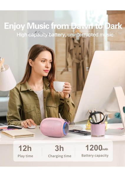 Bluetooth Hoparlörler, A66 Kablosuz Hoparlörler, Net Ses Özellikli 5W Taşınabilir Kablosuz Hoparlörler, Çoklu Çalma Modları, Cep Telefonuyla Uyumlu, Ev Veya Dış Mekan Için Bilgisay (Yurt Dışından)