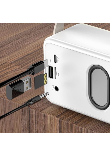Retro Kablosuz Bluetooth Hoparlörün Yaratıcı Tasarımı, Mini Dış Mekan Kullanışlı Taşınabilir Küçük Hoparlör (Bluetooth/tf/aux/usb) Subwoofer'lı Bluetooth Hoparlörler (Yurt Dışından)