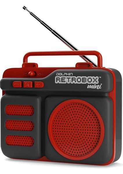 Retrobox Mini Rtx-10 - Fm Radyolu Bluetooth Hoparlörler, USB Sürücü, Mikro Sd Kart Mp3 Çalar, 3,5 mm Aux Jakı - Şarj Edilebilir Müzik Cihazı, 12 Saate Kadar Çalma Süresi, 2" Tam Ar (Yurt Dışından)
