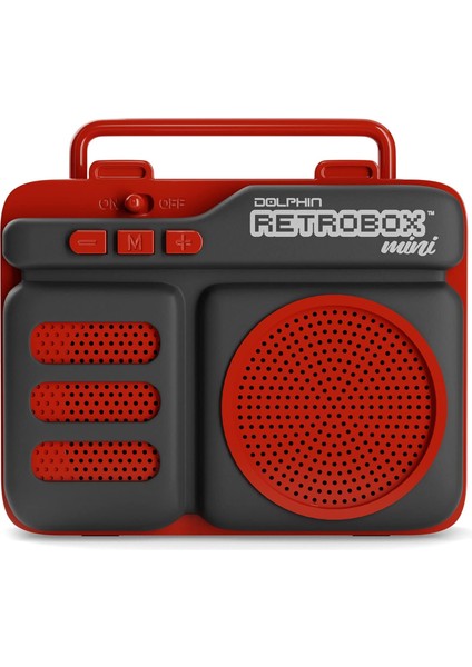 Retrobox Mini Rtx-10 - Fm Radyolu Bluetooth Hoparlörler, USB Sürücü, Mikro Sd Kart Mp3 Çalar, 3,5 mm Aux Jakı - Şarj Edilebilir Müzik Cihazı, 12 Saate Kadar Çalma Süresi, 2" Tam Ar (Yurt Dışından)