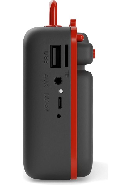 Retrobox Mini Rtx-10 - Fm Radyolu Bluetooth Hoparlörler, USB Sürücü, Mikro Sd Kart Mp3 Çalar, 3,5 mm Aux Jakı - Şarj Edilebilir Müzik Cihazı, 12 Saate Kadar Çalma Süresi, 2" Tam Ar (Yurt Dışından)