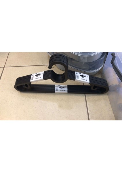 Ikea Spruttıg 10LU Giysi Askısı, 10LU Siyah Askılık MRV564