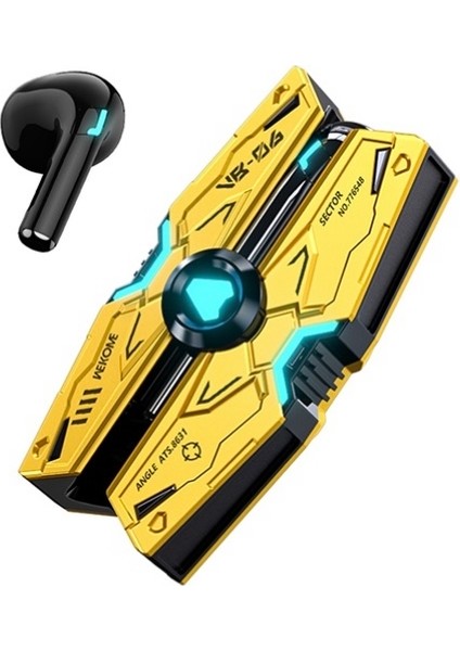 Yeni Bilim Kurgu Mecha Tws Kablosuz Bluetooth Kulaklık VB06 Hıfı Ses Kulak Içi Kulaklık Gürültü Azaltma Dokunmatik Kontrol Oyun Kulaklık (Yurt Dışından)