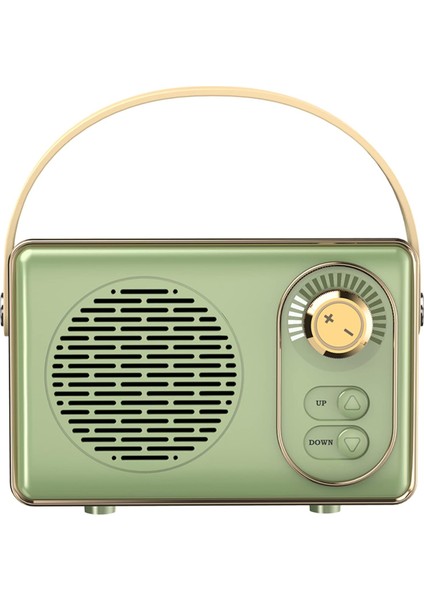 Retro Bluetooth Hoparlör, Stereo Özellikli Kablosuz Eski Tip Küçük Hoparlör, Ahizesiz Arama, 500MA Pil, Tf Kartı, Aux Hattı, Ios Android Akıllı Telefon Için Su Geçirmezlik Ev Ofis (Yurt Dışından)
