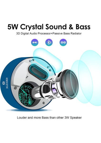 [akıllı Dokunuş] Kablosuz Hoparlör Soundangel A8 (3. Nesil) Su Geçirmez Kılıflı Mini Taşınabilir Bluetooth Hoparlör Hd Ses Mic Tf Kart Aux Duş Odası Için Araba Plaj Yürüyüşü Kamp H (Yurt Dışından) modelleri