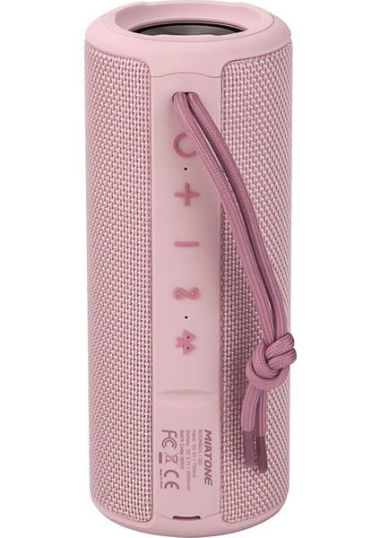 Dış Mekan Taşınabilir Bluetooth Hoparlörler Kablosuz Hoparlör Suya Dayanıklı - Pembe (Yurt Dışından)