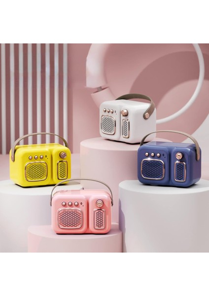 Mini Taşınabilir Hoparlör, Net Stereo ile Sevimli Kablosuz Bluetooth Hoparlör, Dahili Mikrofon, Seyahat Dış Mekan Ev Ofis Için Retro Hoparlör (Fildişi Beyazı) (Yurt Dışından) modelleri