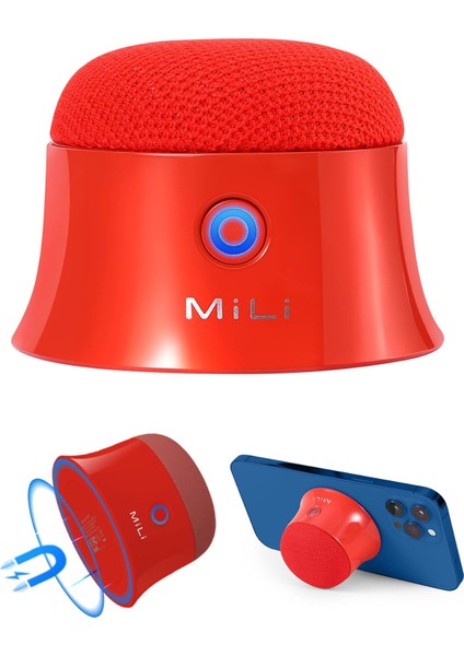 Küçük Manyetik Bluetooth Hoparlör, Magsafe iPhone 12/13 ile Uyumlu, Mini Duvara Monte Edilebilir Golf Arabası Için Gerçek Kablosuz Taşınabilir Bluetooth Hoparlör Hediyeler Için Min (Yurt Dışından)