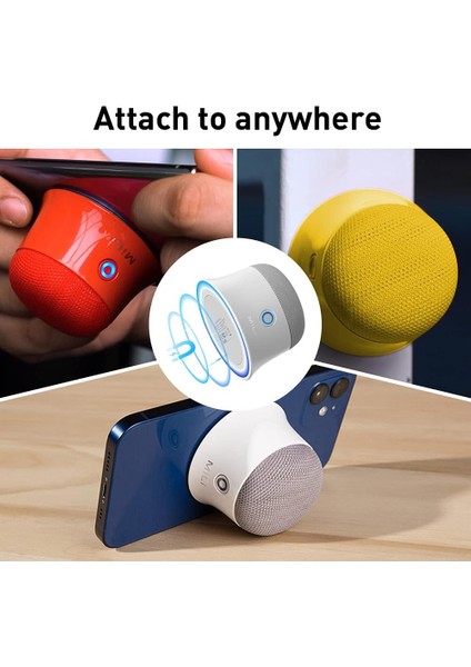 Küçük Manyetik Bluetooth Hoparlör, Magsafe iPhone 12/13 ile Uyumlu, Mini Duvara Monte Edilebilir Golf Arabası Için Gerçek Kablosuz Taşınabilir Bluetooth Hoparlör Hediyeler Için Min (Yurt Dışından)