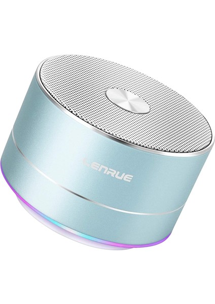 Taşınabilir Kablosuz Bluetooth Hoparlör, Dahili Mikrofon, Ahizesiz Arama, Aux Hattı, Tf Kartı, Iphone, iPad Android Akıllı Telefon ve Daha Fazlası Için Hd Ses ve Bas (Mavi) (Yurt Dışından)